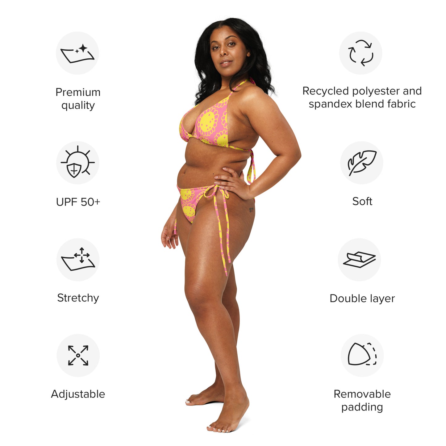 Here comes the sun / recycled string bikini